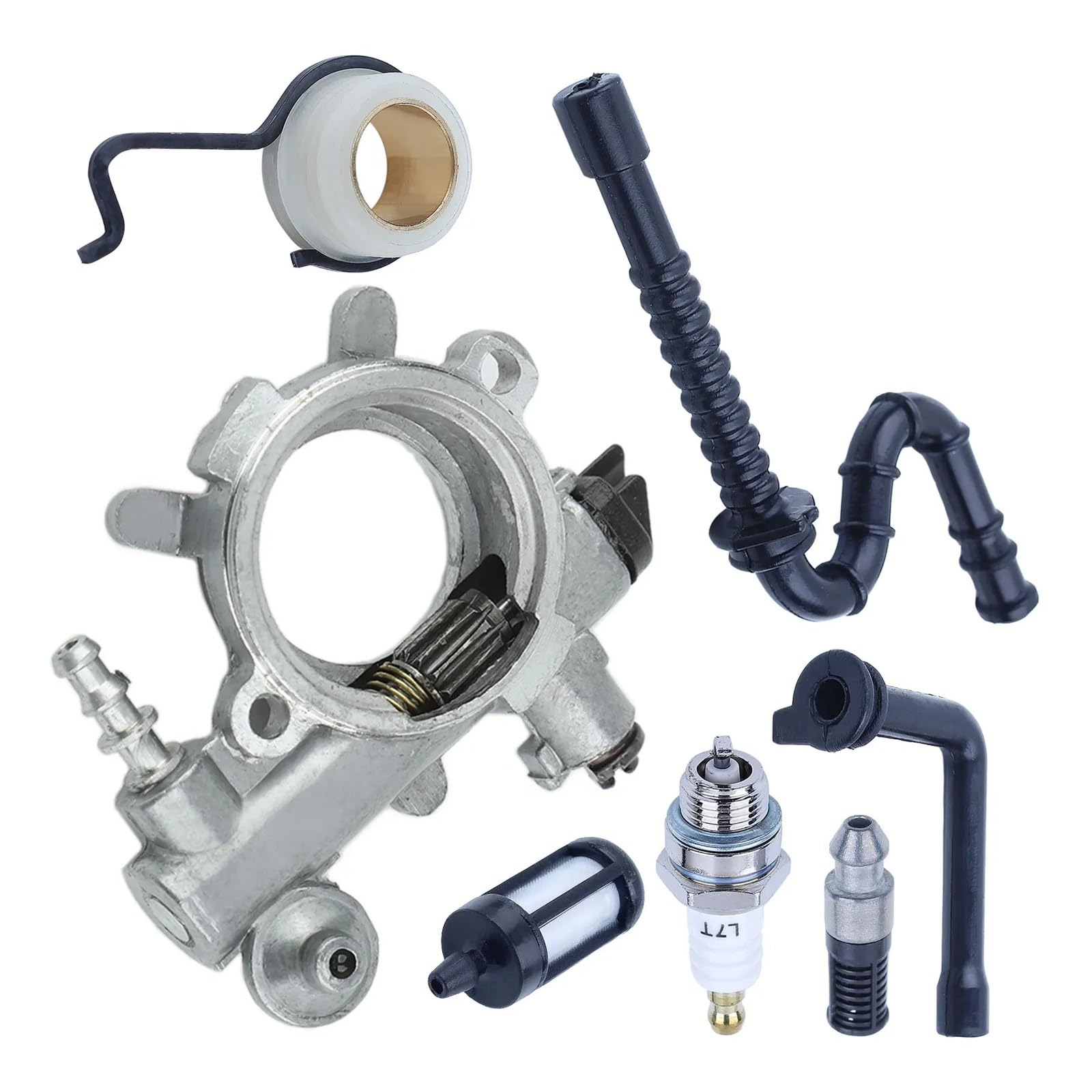 Kit de línea de Filtro de Aceite for Engranajes helicoidales de Aceite, Compatible con Motosierra 034 036 MS360 1125 640 3201