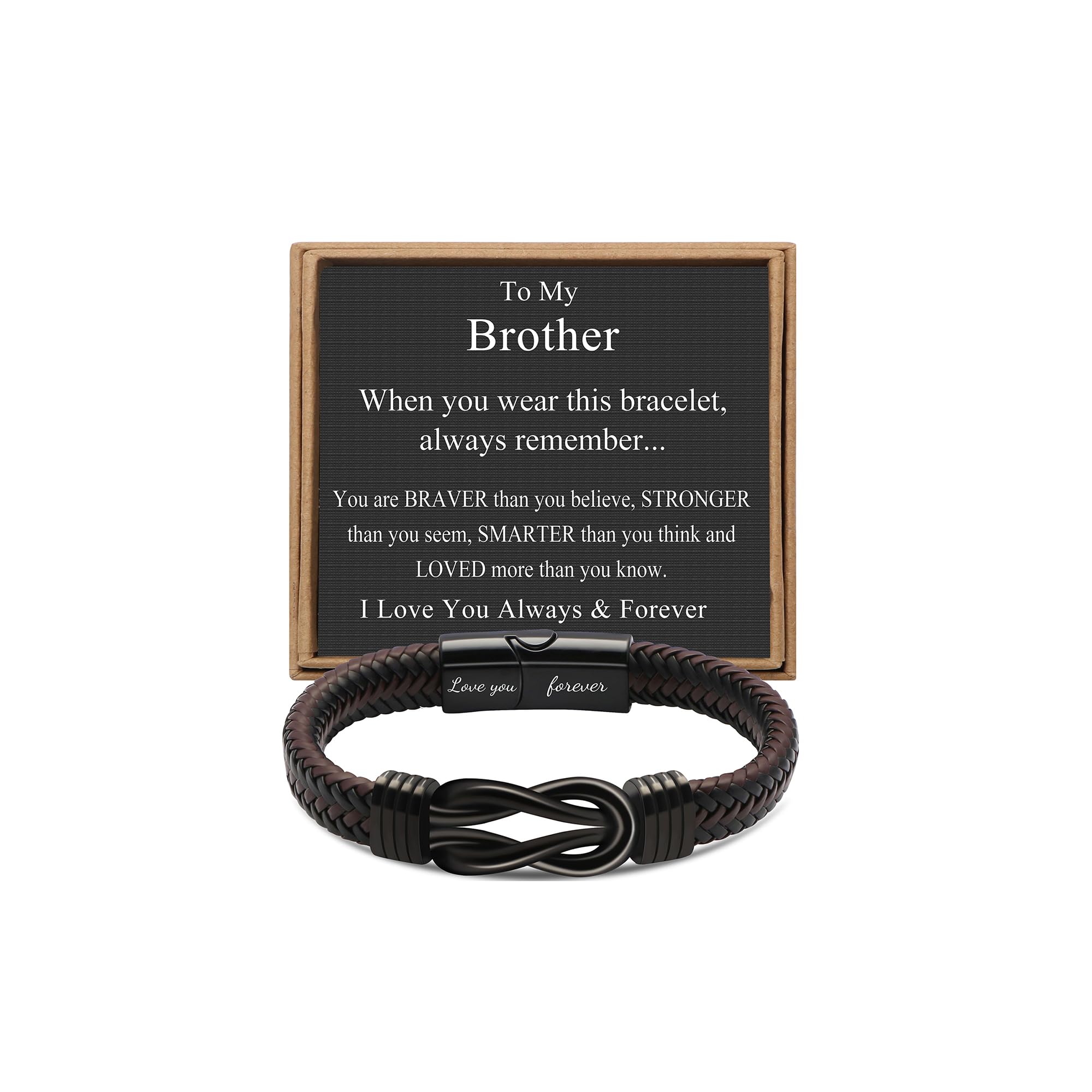 Buy 𝗞𝗻𝗼𝘁 𝗕𝗿𝗮𝗰𝗲𝗹𝗲𝘁 𝗳𝗼𝗿 𝗠𝗲𝗻 Leather Stainless Steel Mother And Son