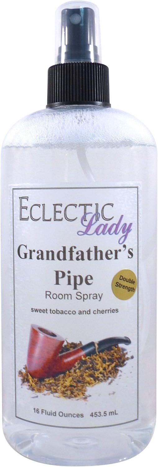 Grandfather's Pipe Room Spray (Double Strength), 16 Ounces, No Artificial Colors, Parabens, or Preservatives - Fragrant Aromatic Room Mist For Home, Room, Office