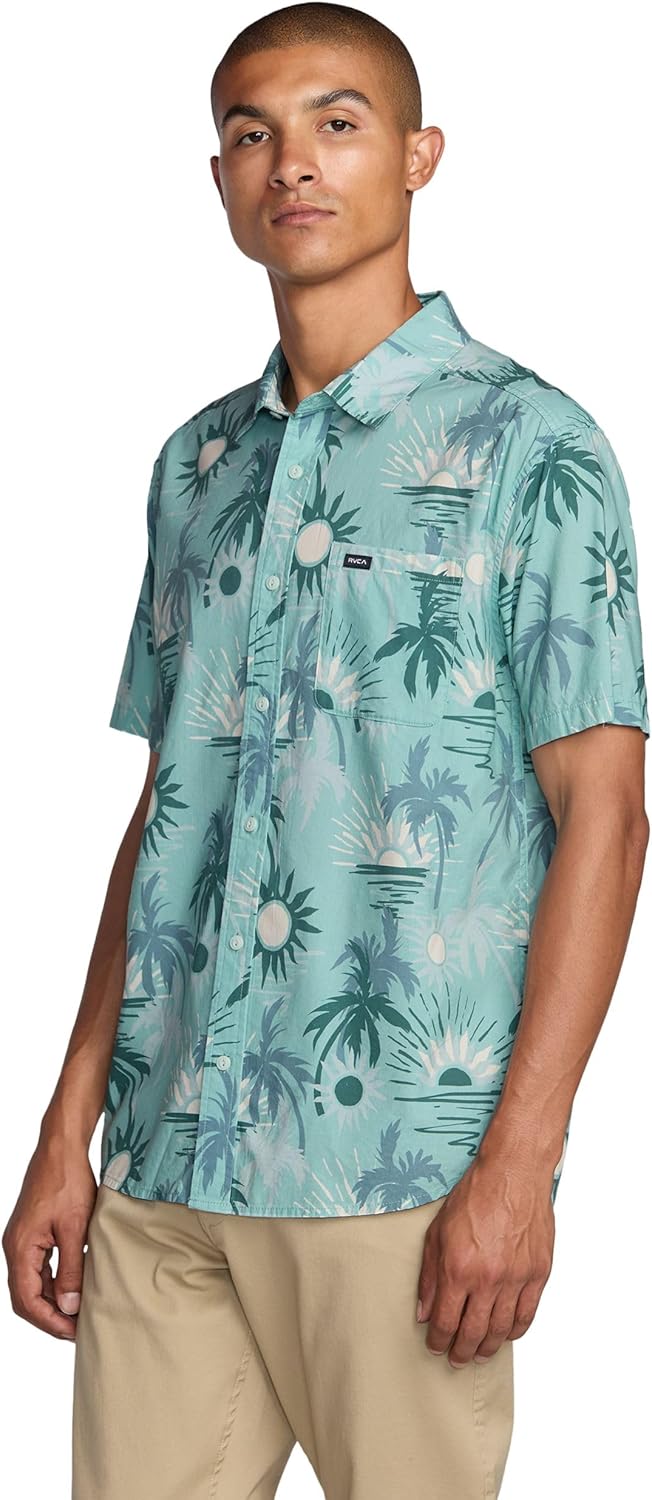 RVCA Men's Sunsets Short Sleeve