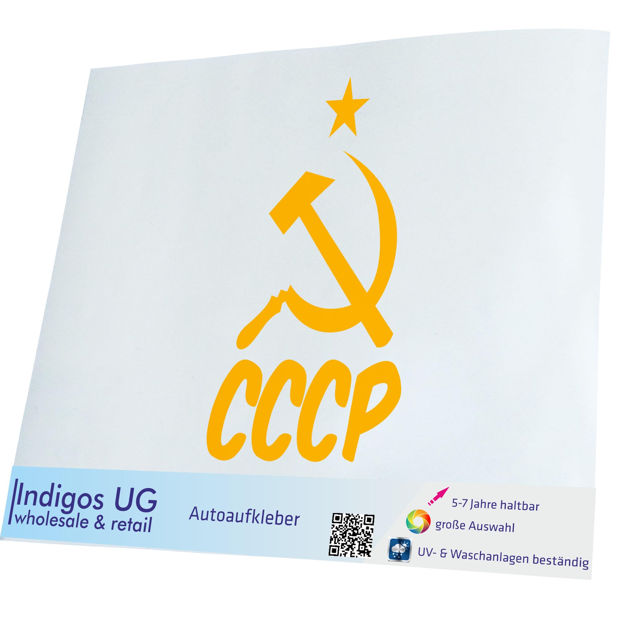 Indigos UG - Adesivo - Nuovo - JDM - Die Cut - Filo Croce Obiettivo telescopio - 90 x 90 MM
