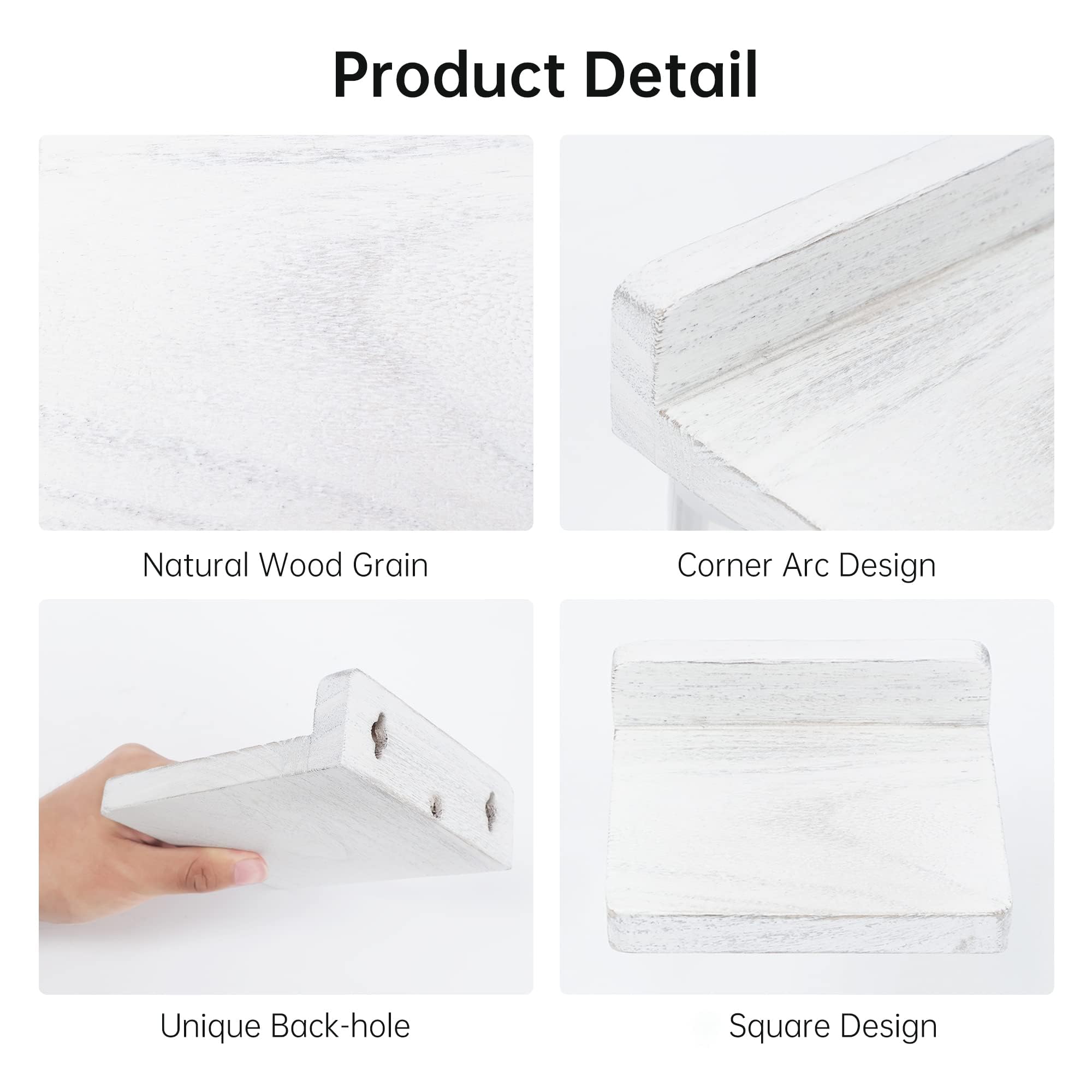 PHOENANCEE 12.7x12.7x4cm, Small Floating Shelves Decoration for Wall Mini Display Hanging Shelf - Image 4