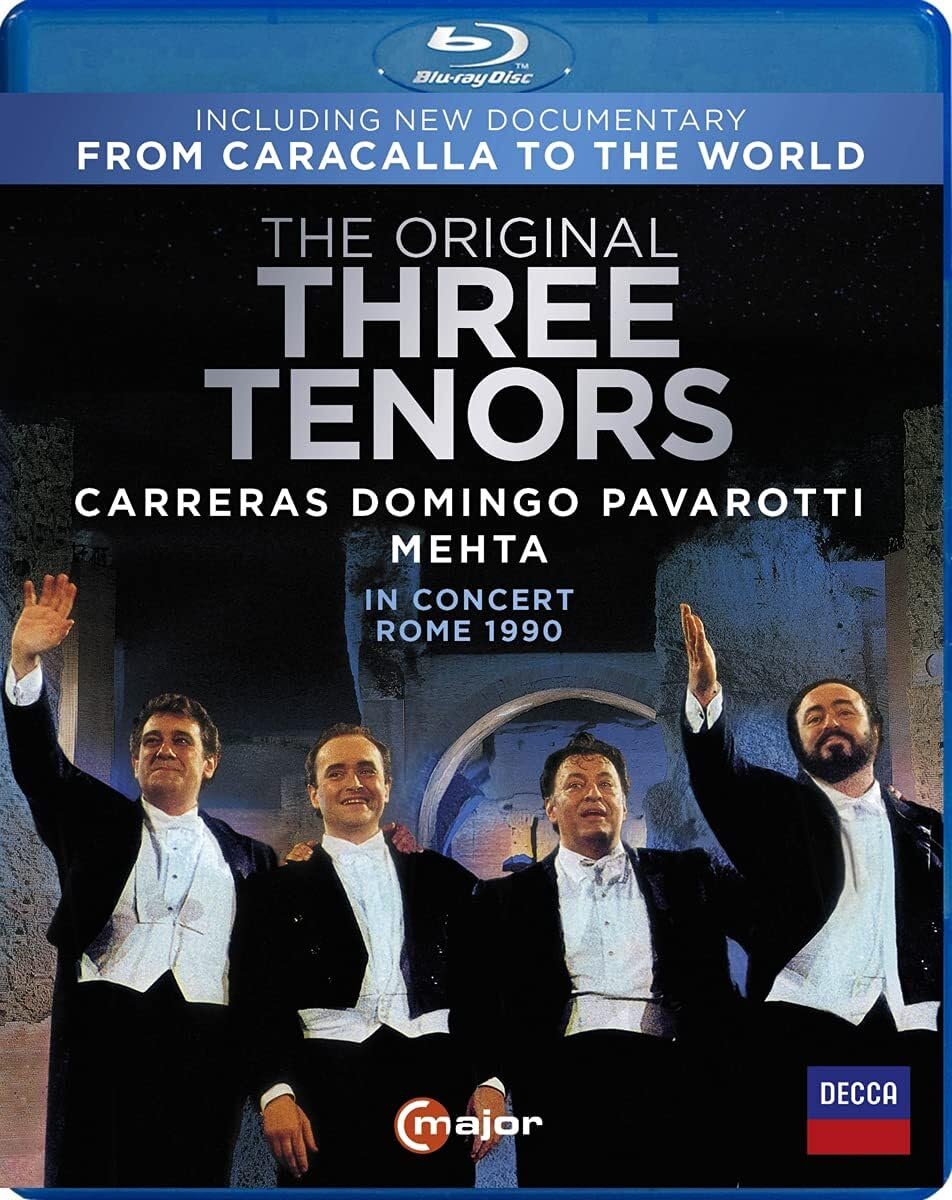 The Original Three Tenors: Carreras, Domingo, Pavarotti in Concert, Rome 1990 (including new documentary: From Caracalla [Blu-ray] [Region Free] [NTSC]