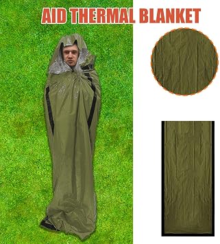 Sleeping Bag - Outdoor Night Sleep Blanket - Waterproof Portable Sleeping Warm Bag for Camping Backpacking Hiking Winter Travel Survival Stadium