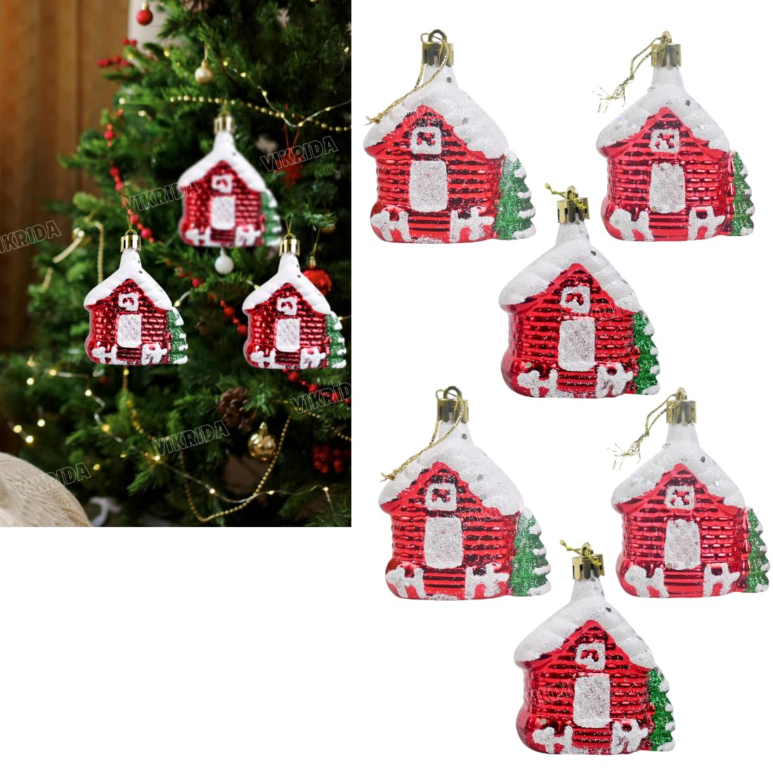 VikriDA Christmas Ornaments - Festive Tree Decorations -1 VikriDA Christmas Ornaments - Festive Tree Decorations -1