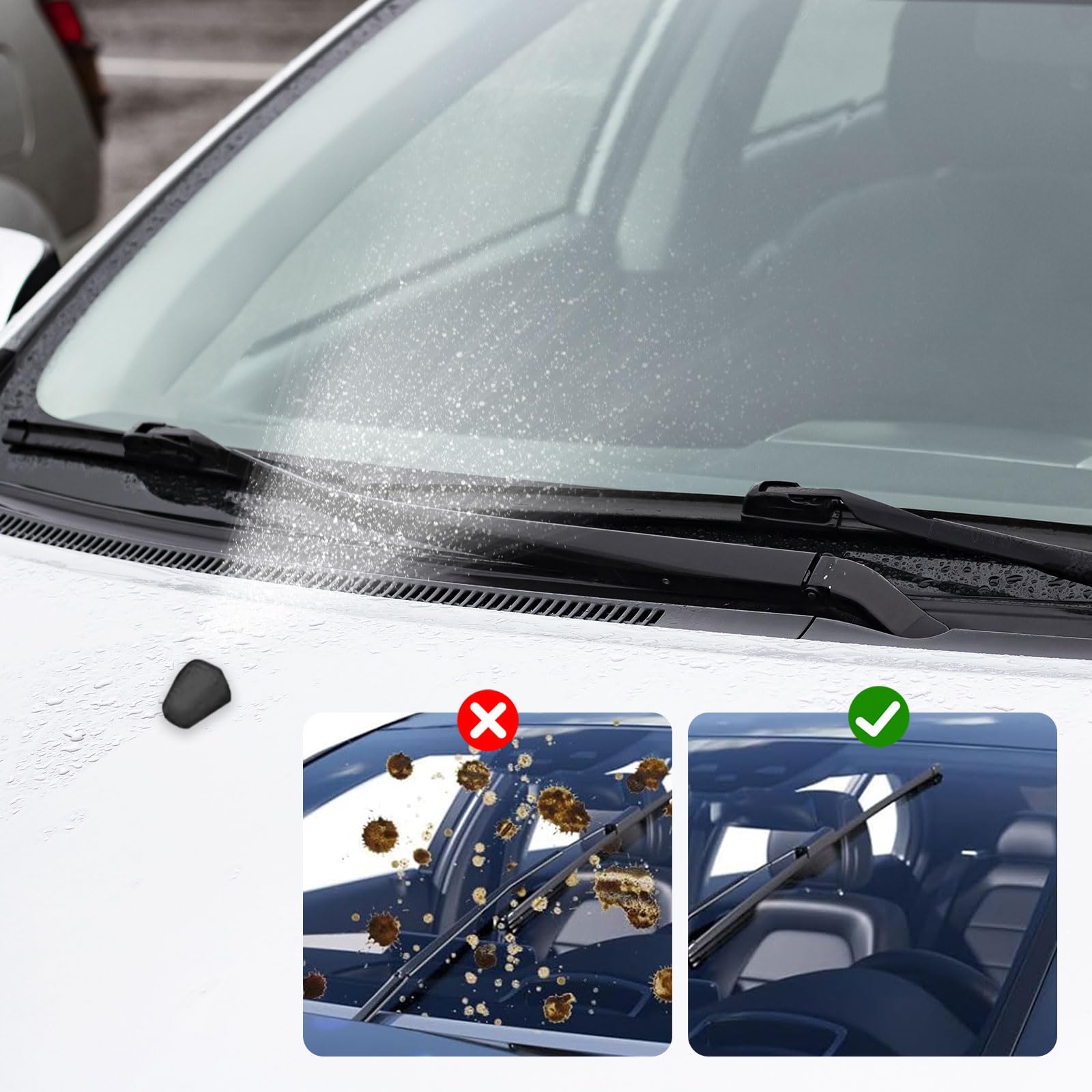 2 ugelli di ricambio per tergicristalli 98630-2K100, ugelli di ricambio per Hyundai Kia Tucson ix35 Sportage Soul Santa Fe Sonata 15878745, 98630-3J000, accessori per spazzole tergicristallo