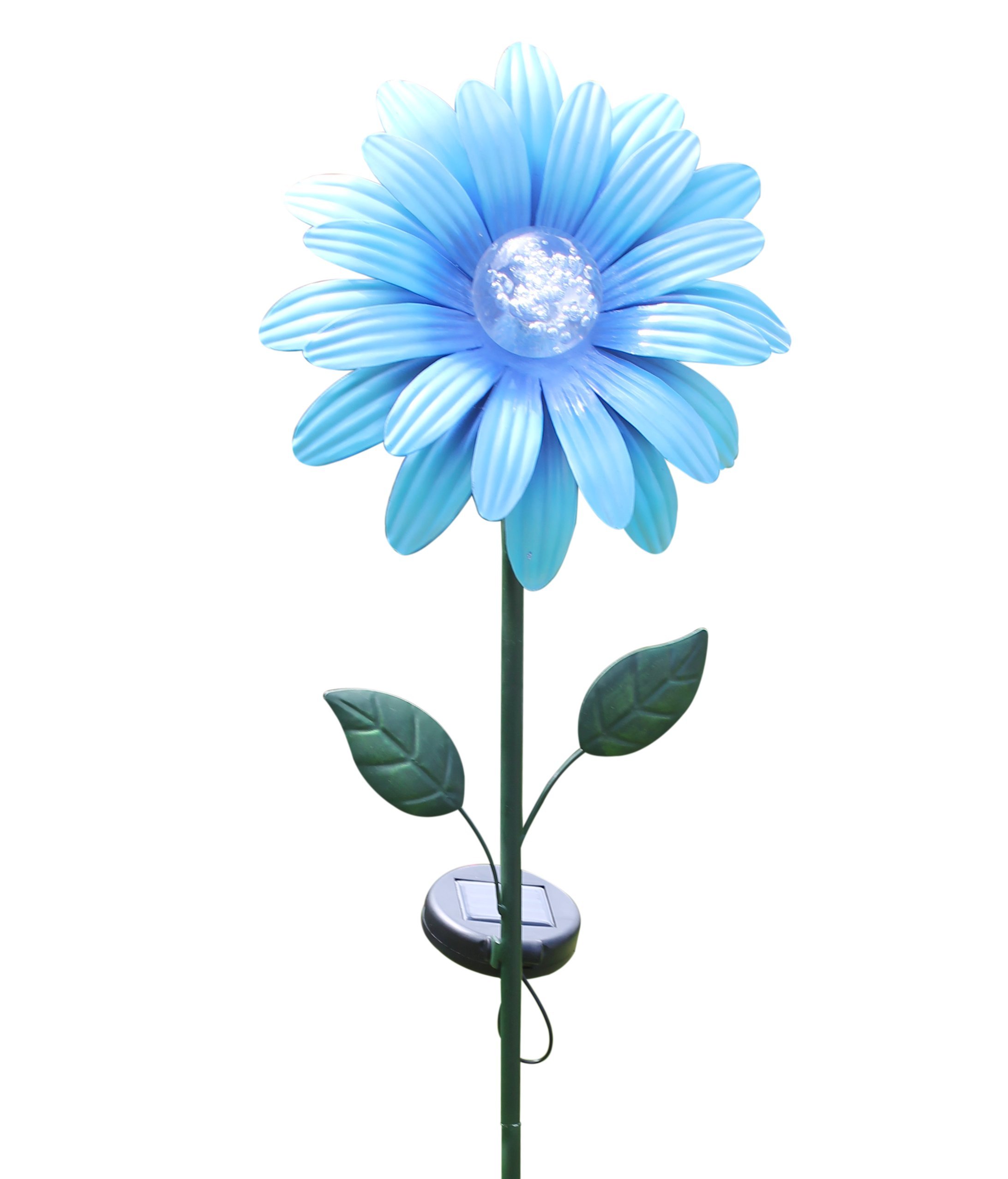 Creekwood 48021 Solar Flower Stake Light, Blue Daisy, 10 x 24 x 90 cm
