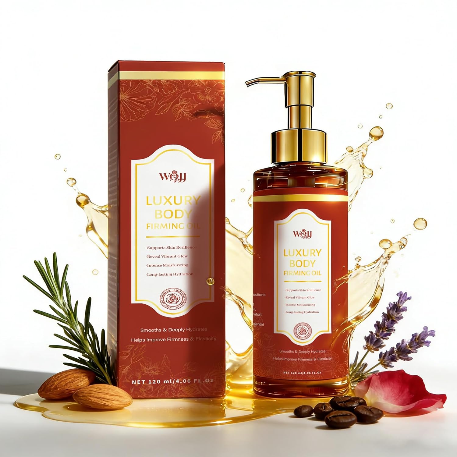 Body Firming Oil - Hydrating Body Oil for Skin Texture & Feel - 120ml / 4 Fl Oz (1)
