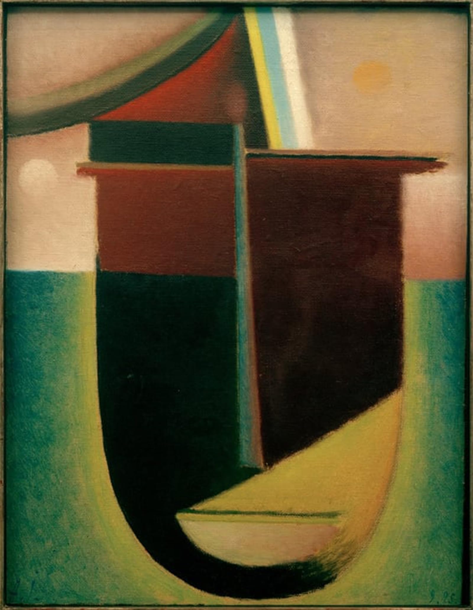 ARTXLXXBN Famous Painting Art Wall Decor Abstract Art Picture Abstrakter Kopf Licht U.finsternis by Alexej Von Jawlensky Animal Pictures for Home Decor 60x90cm
