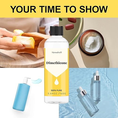 Miniatura 8 de Hznxolrc 10.58 onzas de dimeticona (polidimetilsiloxano), 100% puro, grado cosmético