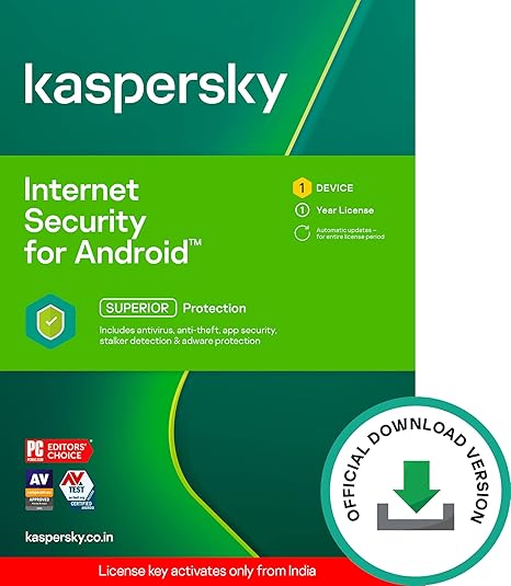 Kaspersky Internet Security for Android Mobile Latest Version- 1 Device ...