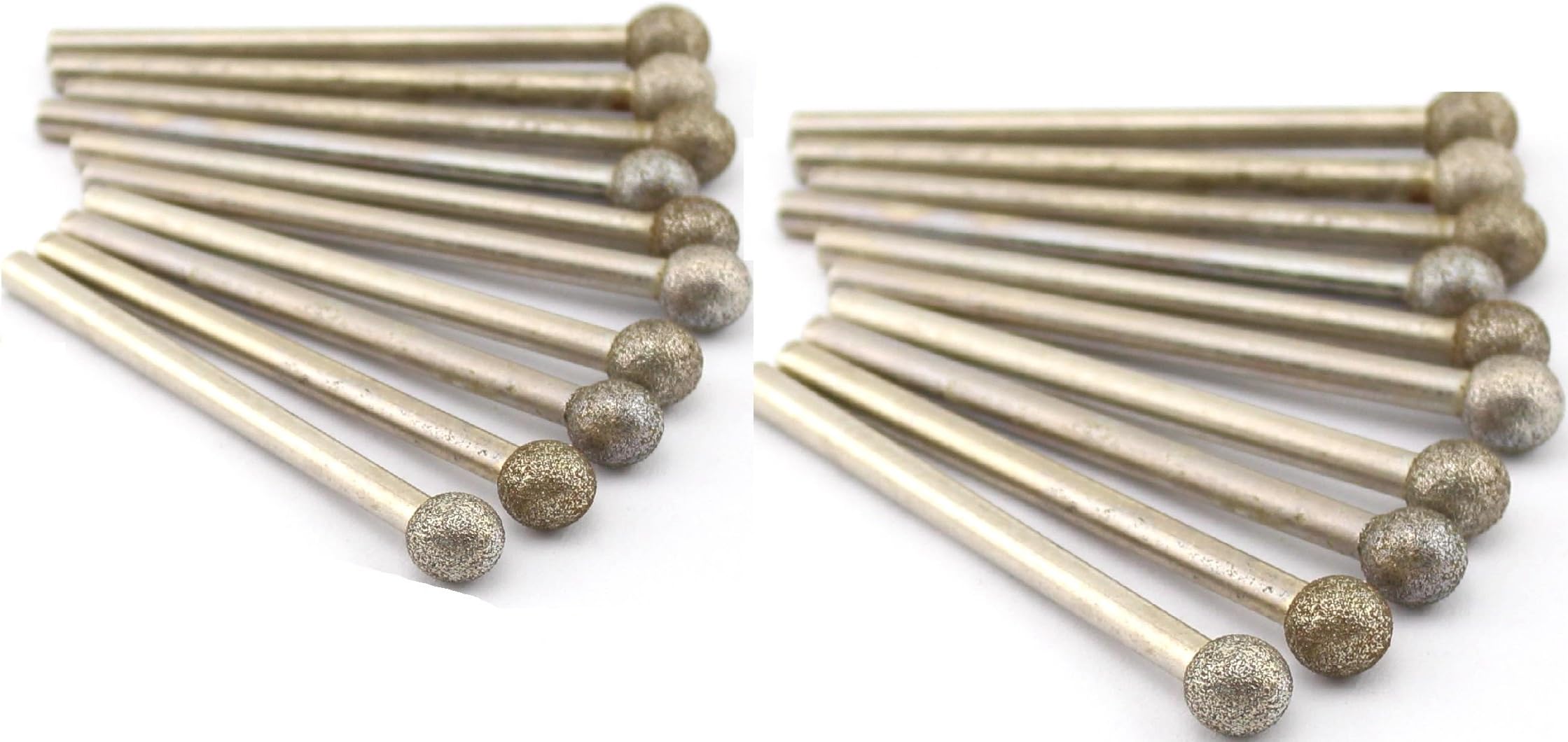 ILOVETOOL 8mm Ball Diamond Grinding Bits Carving Bur Tools for Stone Pack of 20Pcs
