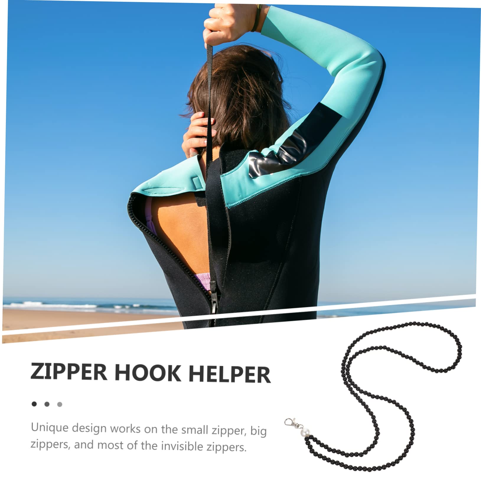 minkissy 2pcs Dress Zipper Practical Zipper Puller Lightweight Zipper Puller Women Zipper Puller Zipper Assist Puller Outdoor Zipper Puller Zipper Tool Zipper Pulling Lanyard Alloy Black