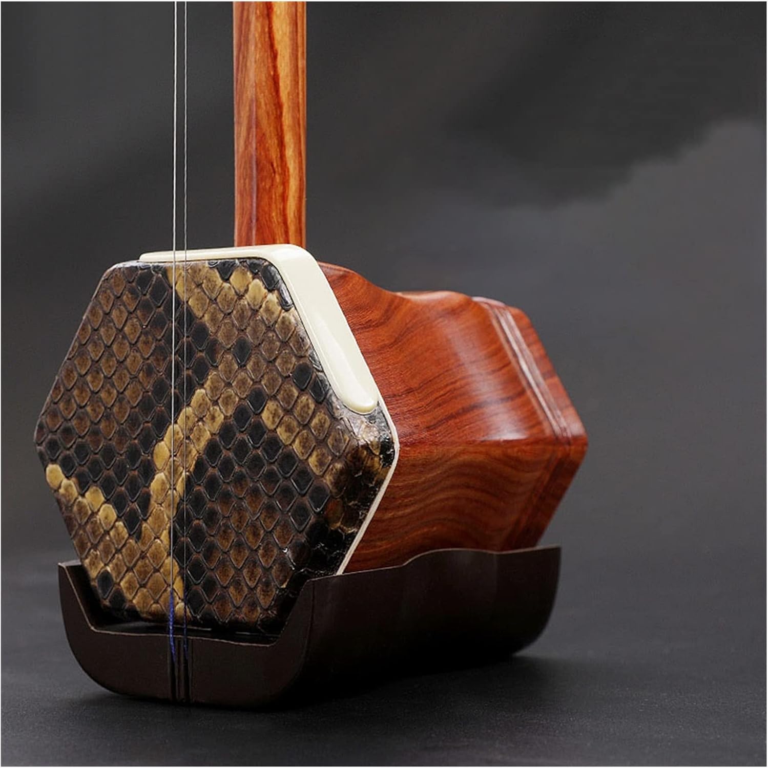 紫檀彫刻龍頭二胡中国民族古典演奏型二弦楽器 ケース付き 初心者二胡