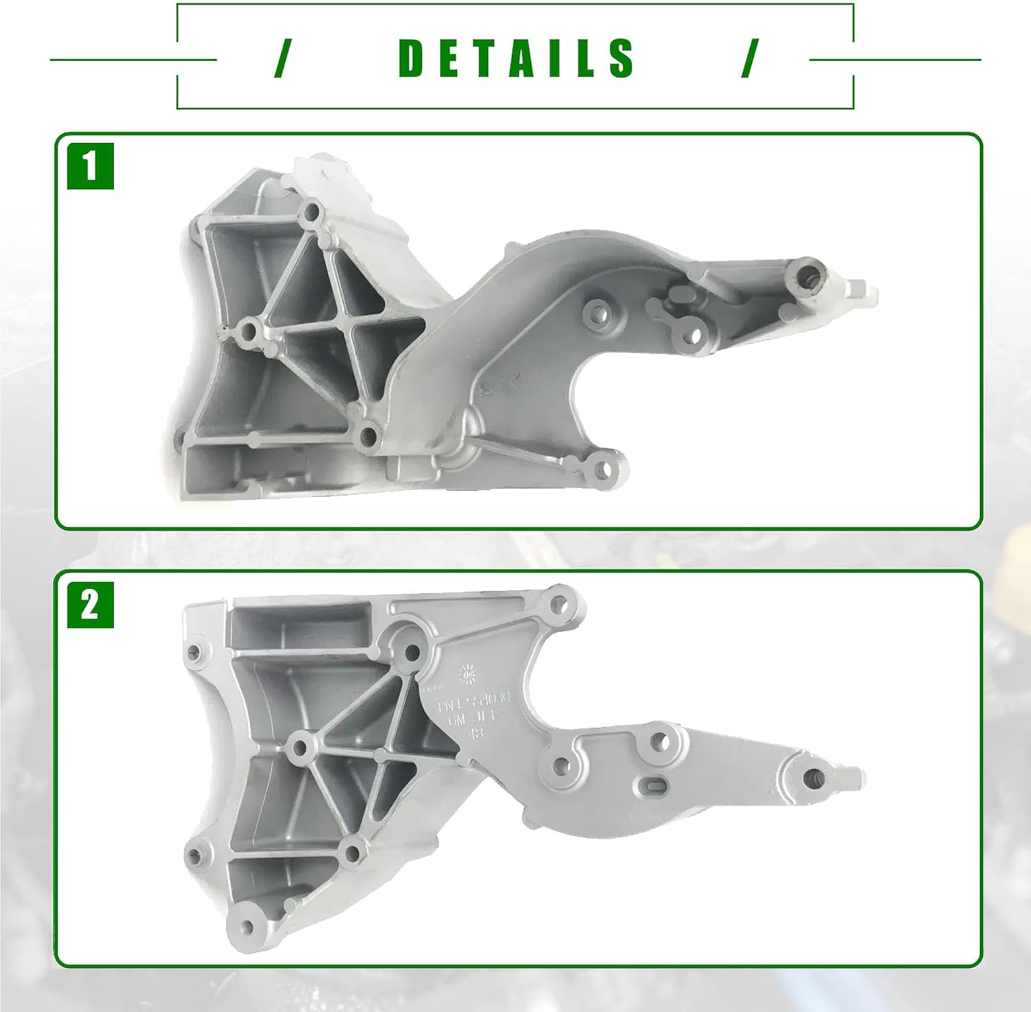 12554030 Alternator and Power Steering Pump Bracket Compatible with Cadillac Escalade Chevrolet Avalanche Express Silverado 1500 GMC Envoy Sierra Hummer H2