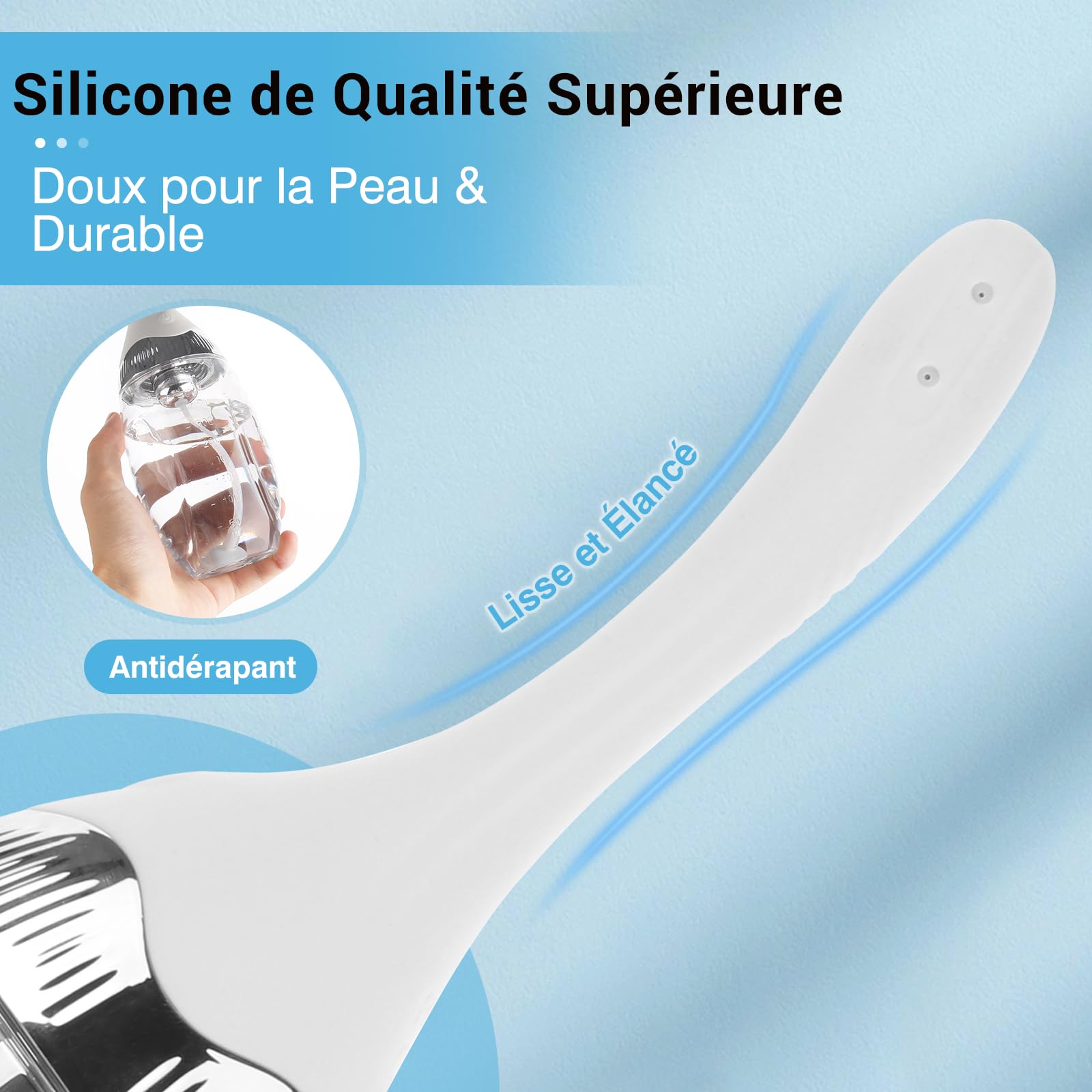 Kit de Lavement et Douche Vaginale par Tilcare - Douche Anale Electrique avec 3 Réglages de Vitesse et Télécommande - Lavements pour le Nettoyage du Côlon - Avec 15 Gants et une Serviette