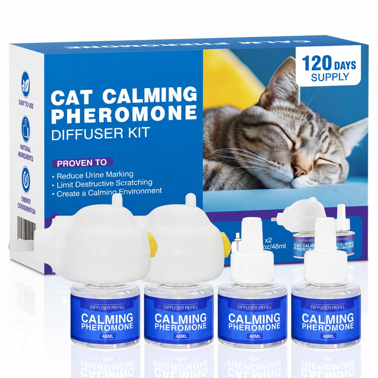 Diffuseur apaisant chat 2 diffuseurs + 4 recharges