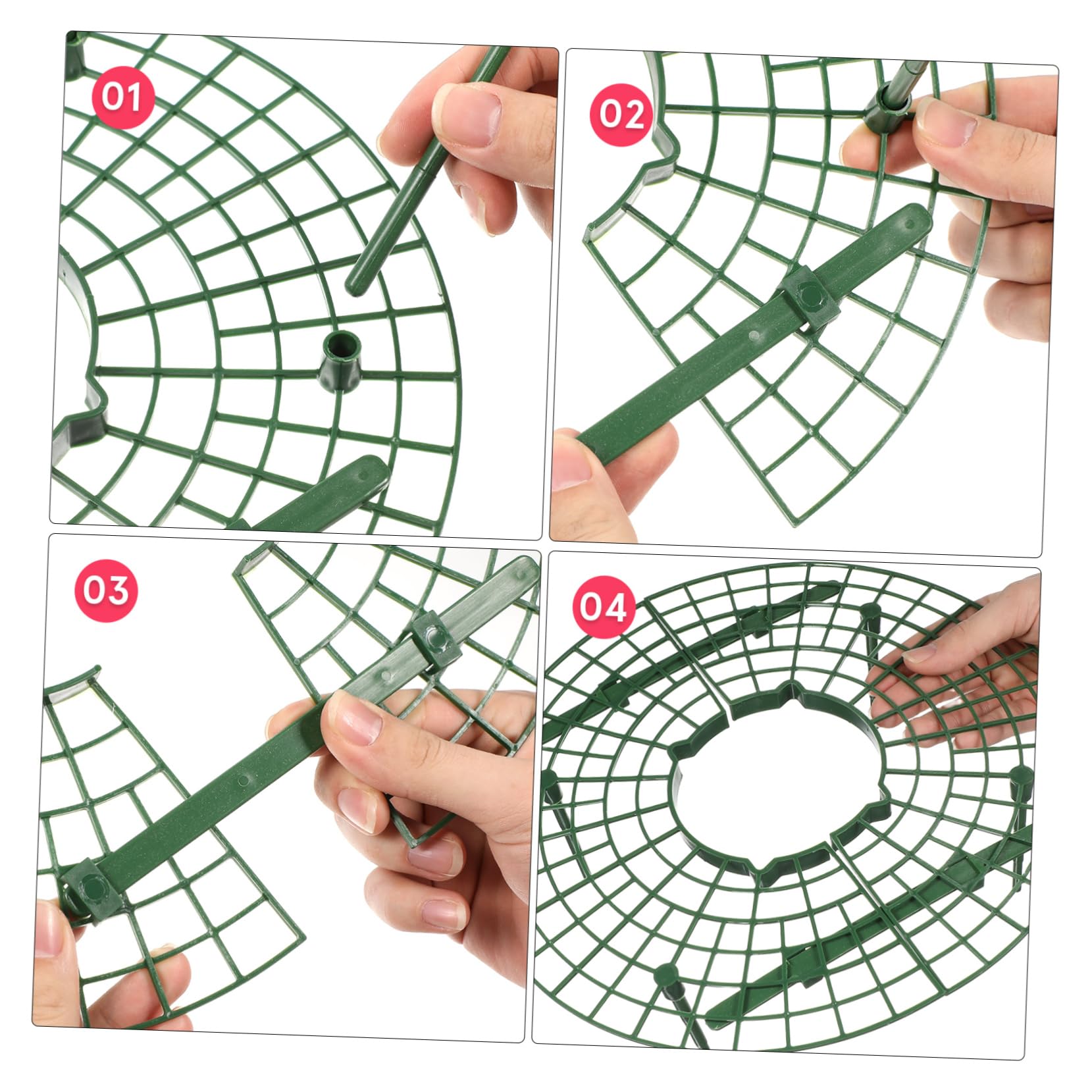 Toyvian 6 Pièces Stand De Fraises Structure De Support en Fraise Cadre De Culture De Fraises Supports De Culture De Fraises Cadre De Support De Fraise Support De Plantation Green Plastique