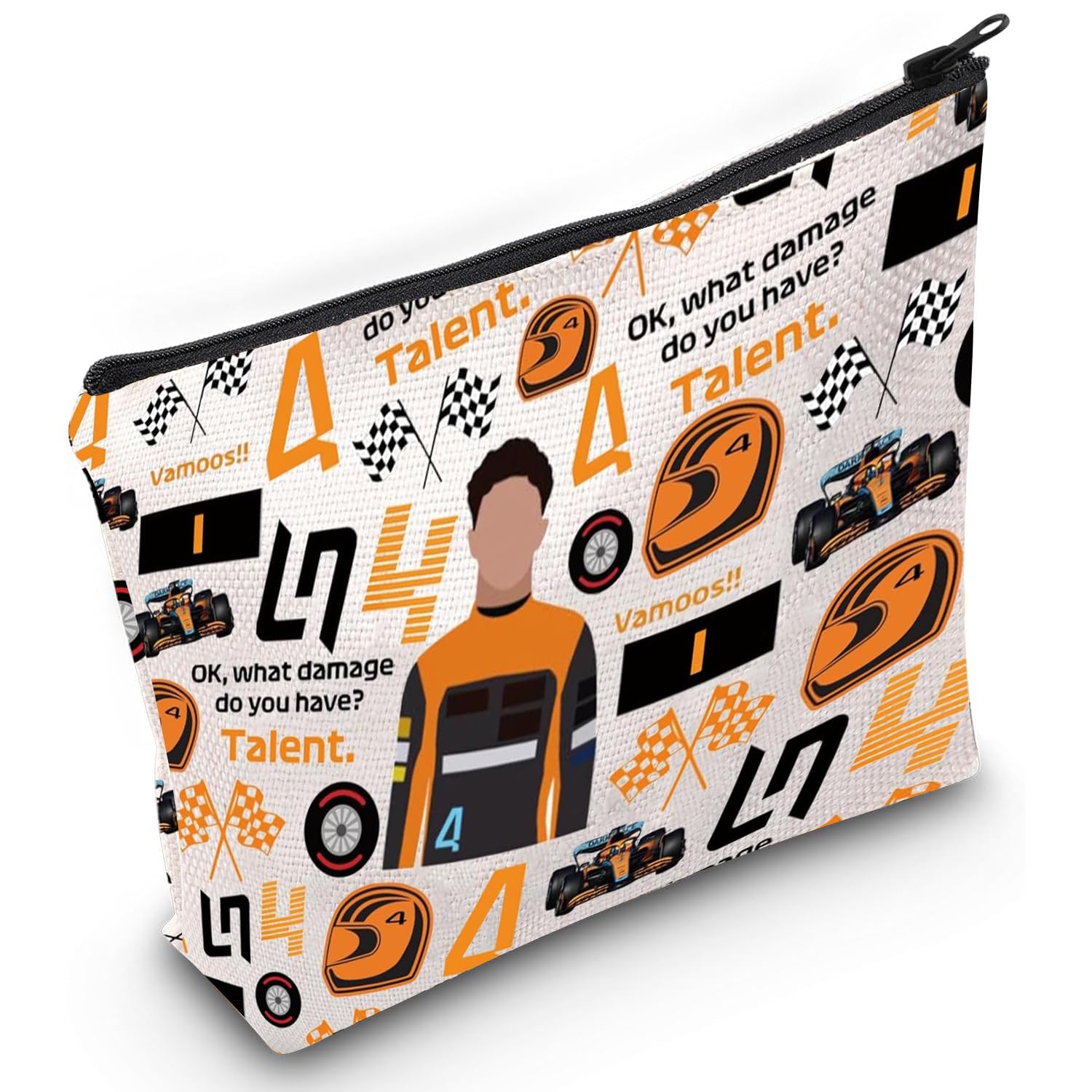Racing Fans Cosmetic Bag, Racing Makeup Bag