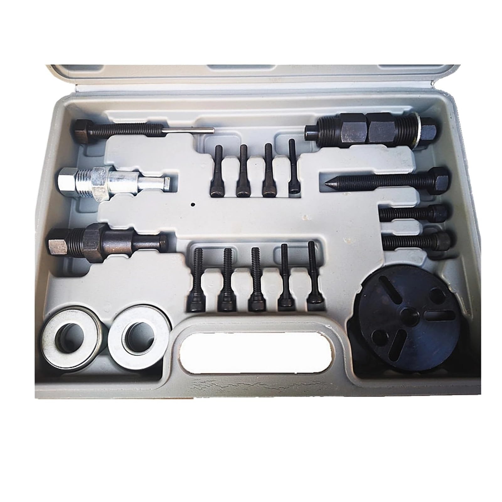 Kit di Attrezzi per Lo smontaggio della Frizione del compressore dell'Aria condizionata per Auto RV65F, estrattore a Ventosa con Chiave e Kit per la rimozione della Testa della Pompa.