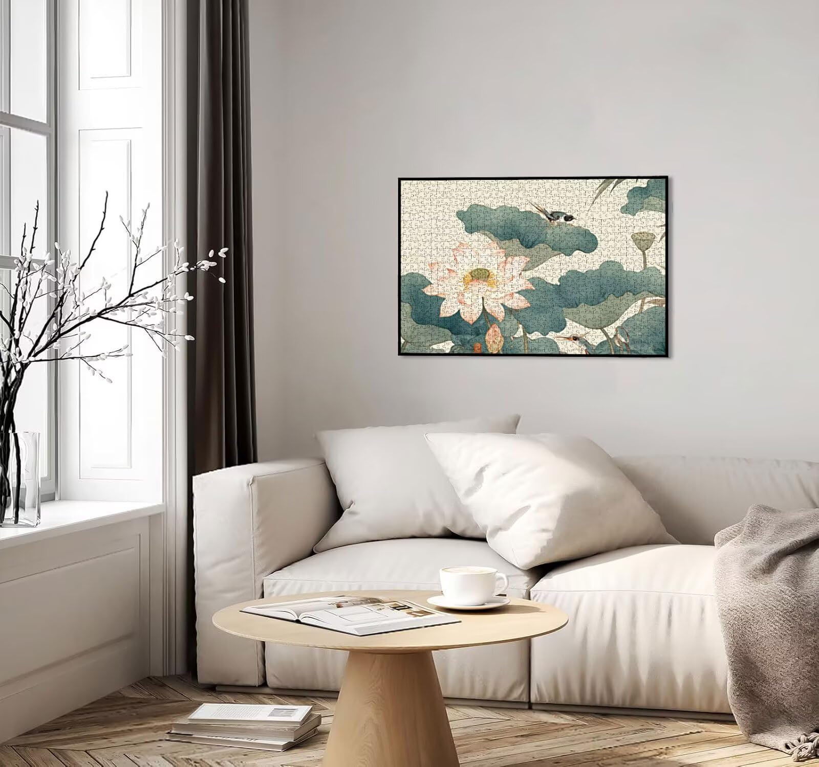Puzzle dla dorosłych 1000, koliber lotos, 1000 elementów dla dorosłych, klasyczne gry edukacyjne, gry i zajęcia rodzinne, do dekoracji ścian domu, świetny pomysł na prezent R0KH220