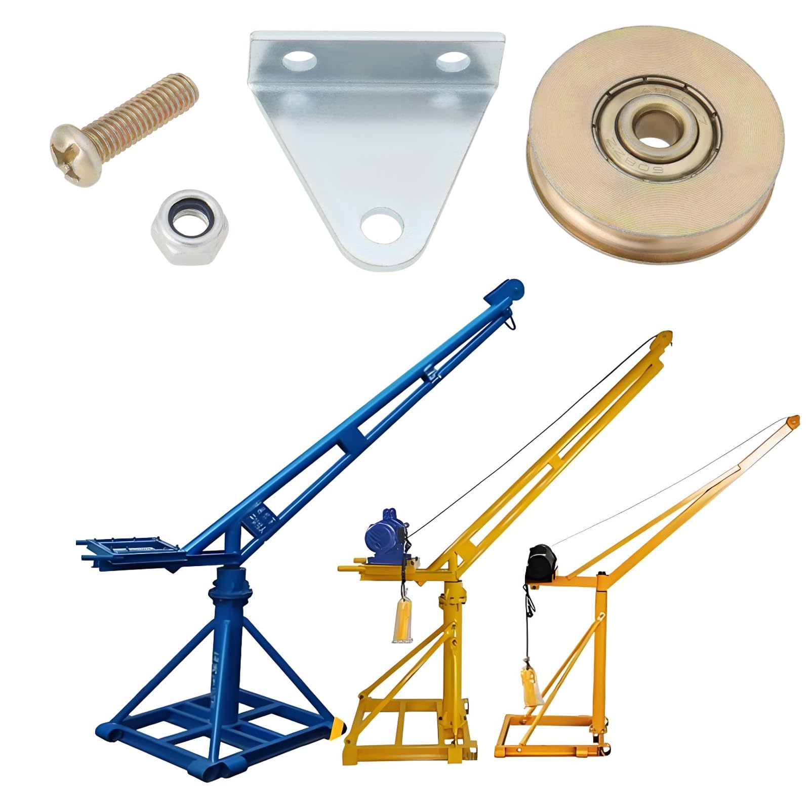Lot de 2 poulies de câble à rainure en L de 38 mm - Support mural - Roulement de roue en acier - Capacité de charge : 100 kg