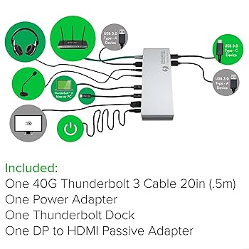 Amazon | Plugable Thunderbolt3 シングル ディスプレイ