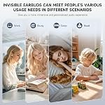 Invisible Sleep Earbuds, Smallest Sleep Headphones for Side Sleepers Low Profile Tiny Micro Discreet Hidden Earbuds for Work, Wireless Mini for Small Ear Canals Light Skin