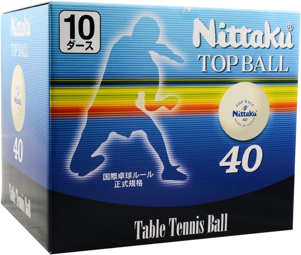 NittakuTop Ball Bulk Pack Table Tennis Balls (120 Balls)