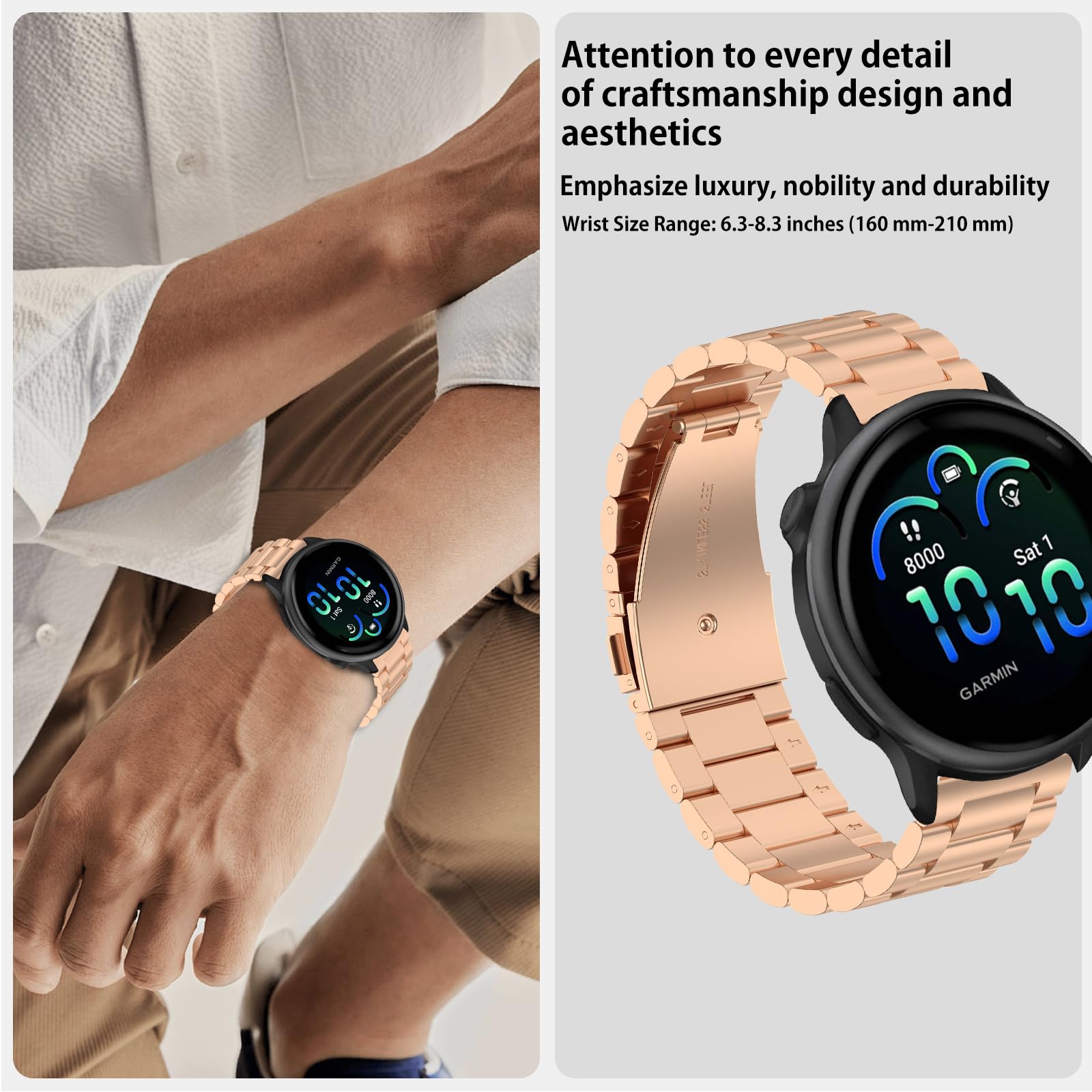 Silicone Watch Band Strap For Garmin Venu SQ2/SQ/2 Plus - Foto 7