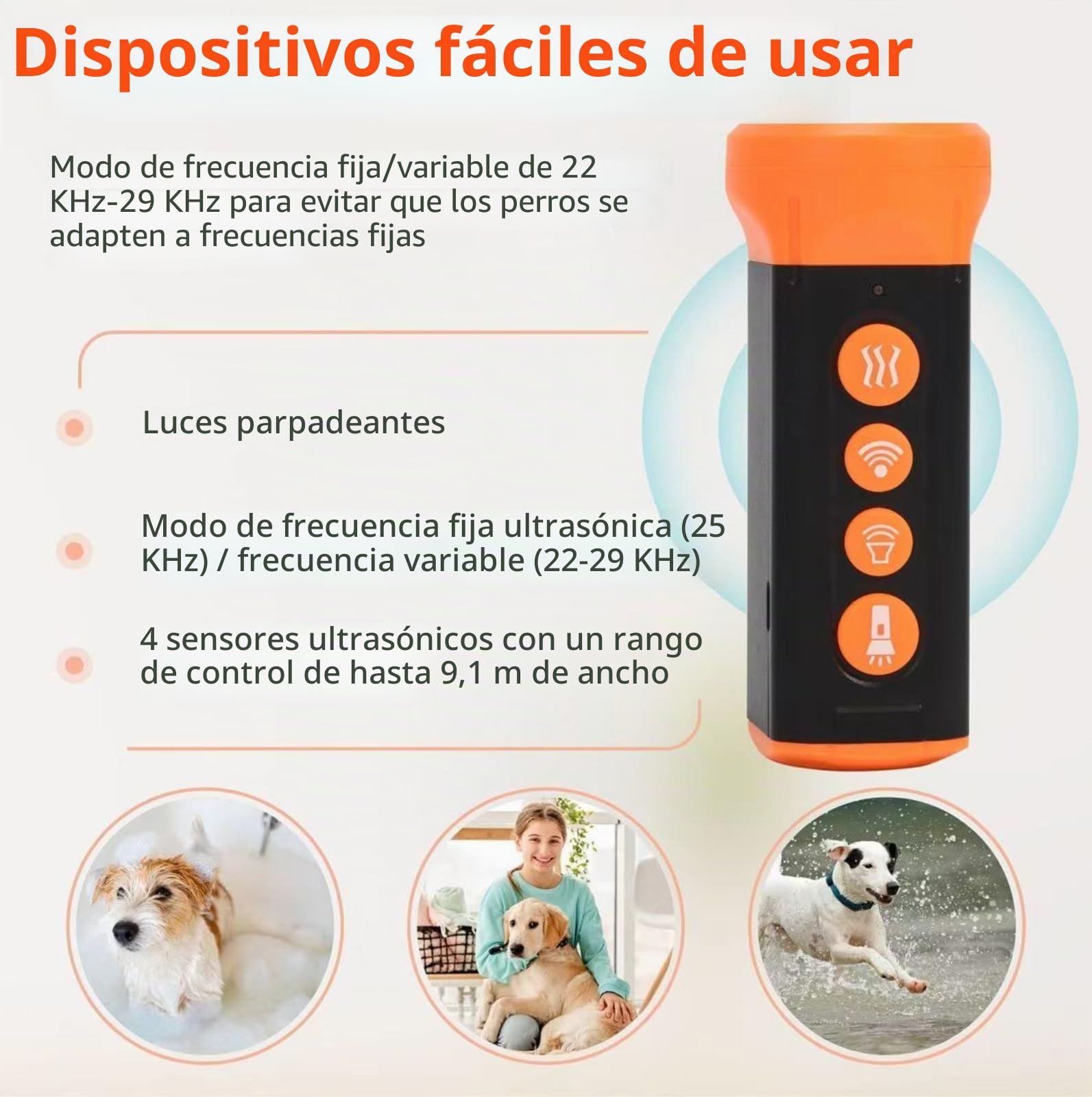 Productos Genéricos de Seguridad de Linternas de Autodefensa para Ayuda Canina Repelente de Autodefensa
