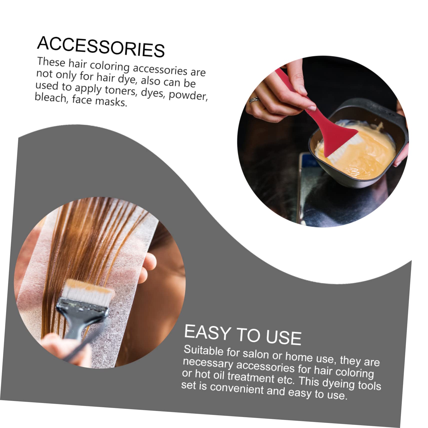 CALLARON 7 Sätze Teiliges Haarfärbeset mit Farbtönen und Schalen Professionelles Haarfärbe Tool für Salon Diy und Pflegeanwendungen für Farbauffrischung und Techniken