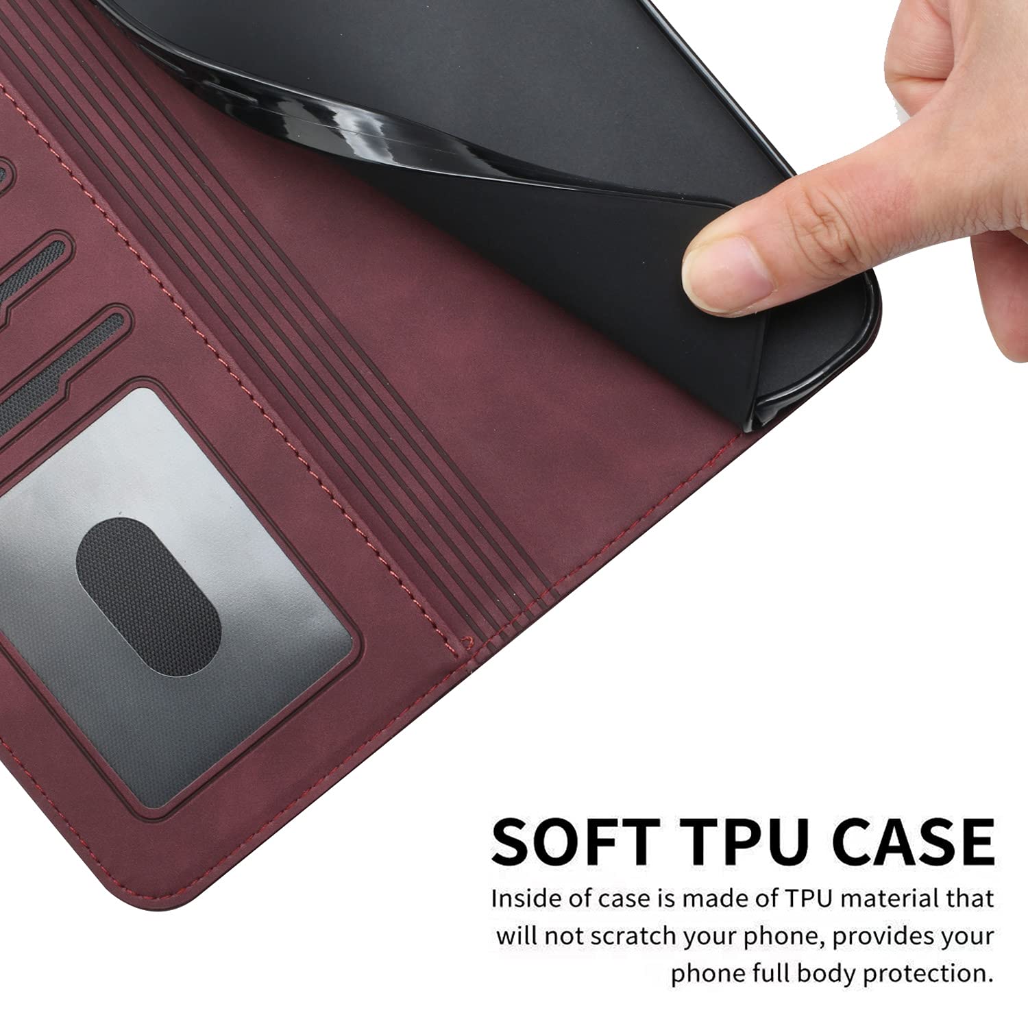 Custodia per Cintura Flip Verticale in Similpelle Marrone