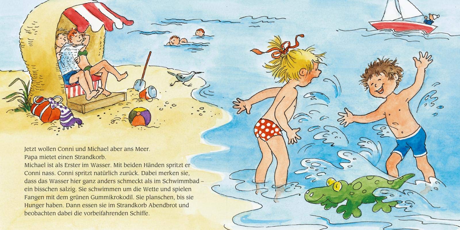 LESEMAUS 205: "Conni geht zelten" + "Conni schläft im Kindergarten" Conni Doppelband: 2 Geschichten in 1 Band (205)