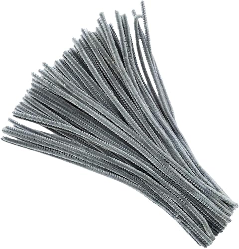 Miniatura 6 de Carykon 100 limpiadores de tuberías de felpilla para artes y manualidades (amarillo)