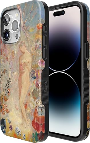 Vista 86 de Casely Funda para iPhone 15 Pro Jardín Secreto Flores mixtas Funda atrevida Compatible con MagSafe y botón de acción Jardín Secreto Floral