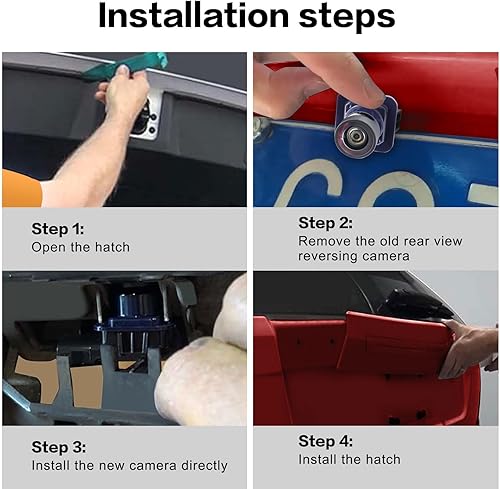 Miniatura 4 de FZJDSD Cámara de respaldo de visión trasera Cámaras de seguridad Ayuda de embalaje compatible con Ford Explorer 2011 2012 2013 2014 2015 Reemplazar