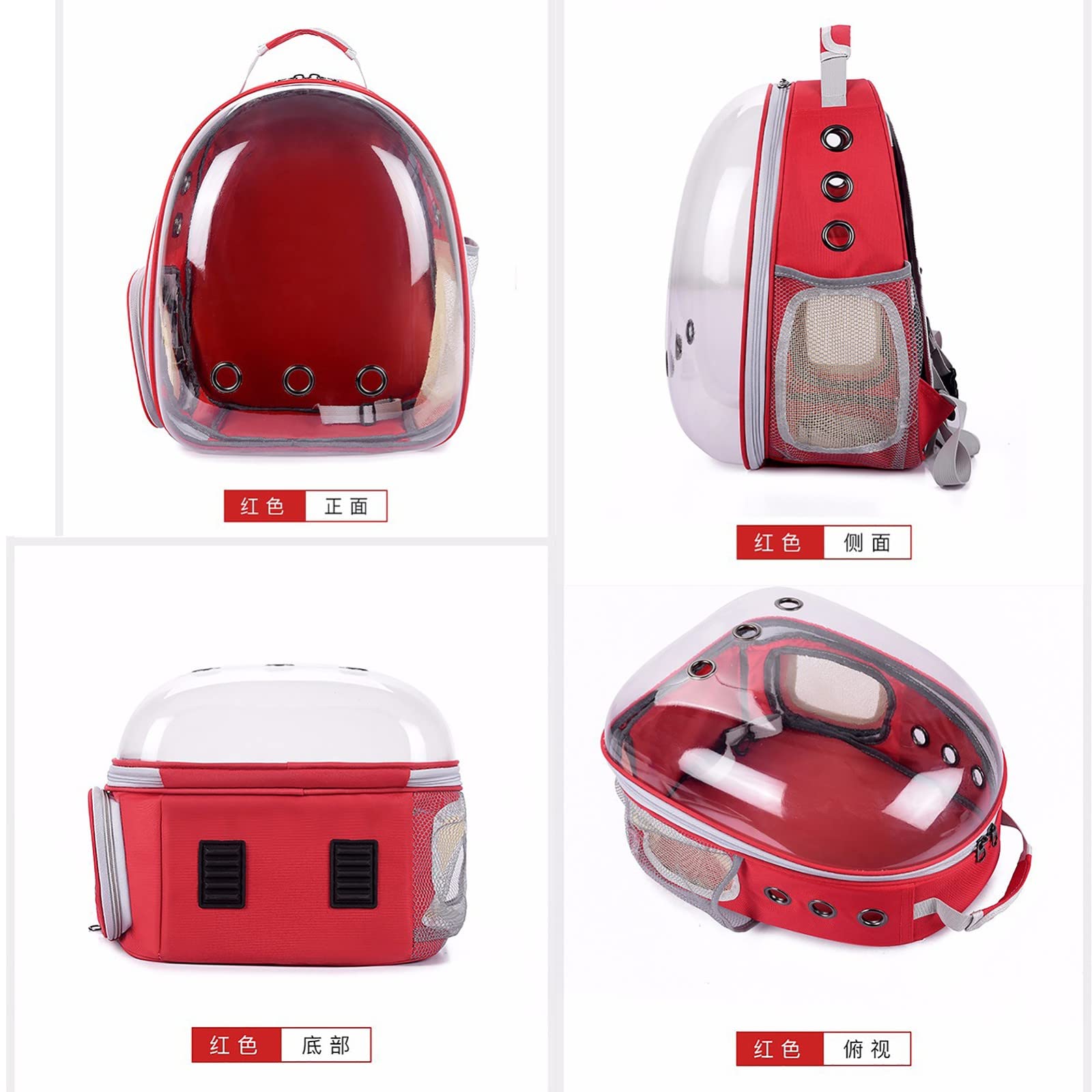 LETIAN Katzenrucksack-Träger Mit Bubble Pet Carrier Rucksack Katzen Und Welpen Belüften Transparenter Kapsel-Rucksack, Entworfen Für Reisen Wandern Wandern Und Den Einsatz Im Freien G