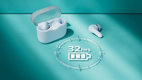 Miniatura 4 de Philips Auriculares inalámbricos T2000, Bluetooth 5.4 con llamadas claras de 4 micrófonos, aumento de graves dinámico, tiempo de reproducción de 32