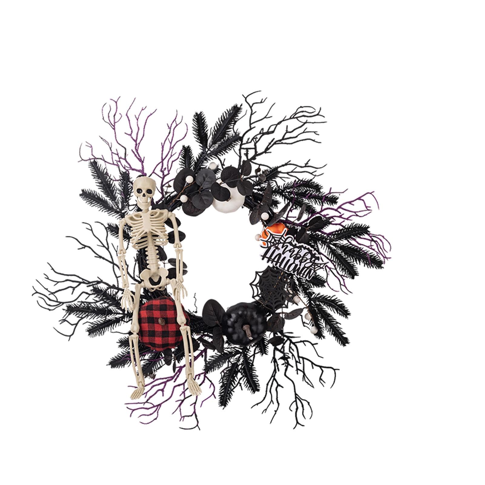 Stronrive Gothic Garland Creepy Decor for Home | Sturdy Door Wreath Wear-Resistant,Front Door Wreath Enhances Halloween Decorations Spooky for Home