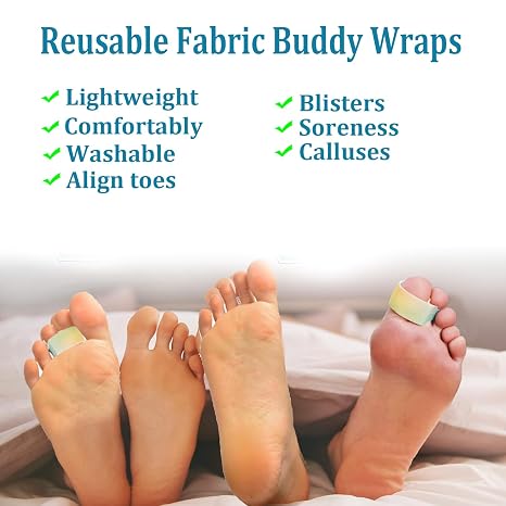 Reppkyh Big Toe Separators, Silicone Toe Spacers for Overlapping Toes, Bunion Correctors for Feet Women Men - 4Pieces