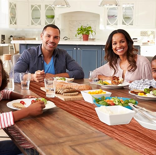 Miniatura 7 de MIAHART 1 paquete de camino de mesa de estopilla, camino de mesa de gasa de 35 x 120 pulgadas, camino de mesa bohemio para bodas, fiestas,