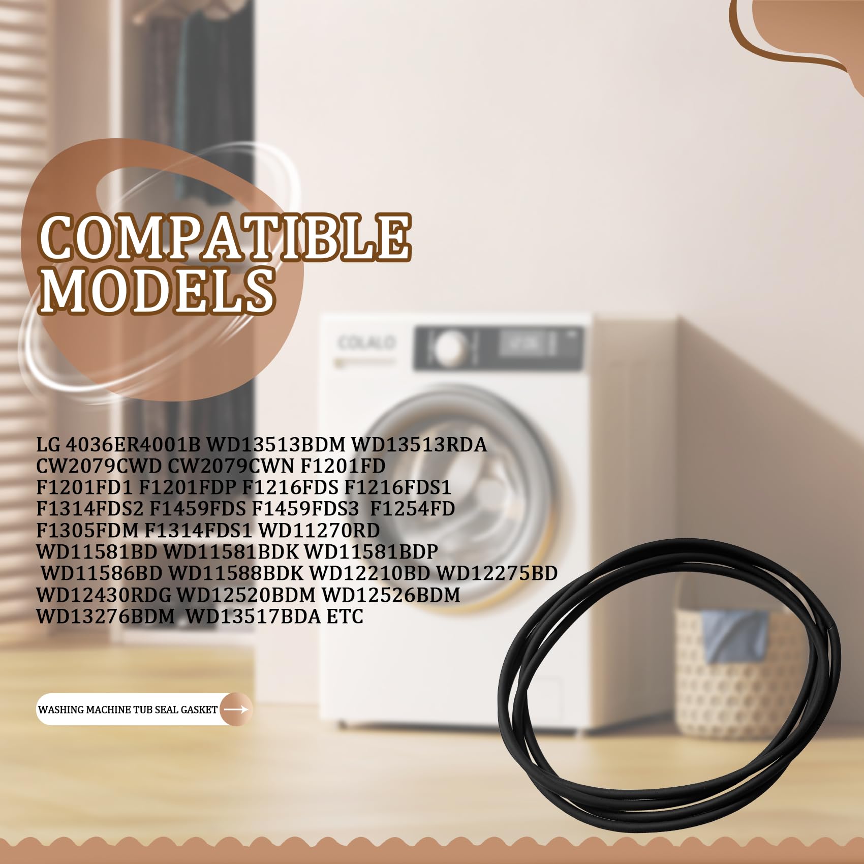 LG Washing Machine Tub Seal/Gasket 4036ER4001B (Bin: A