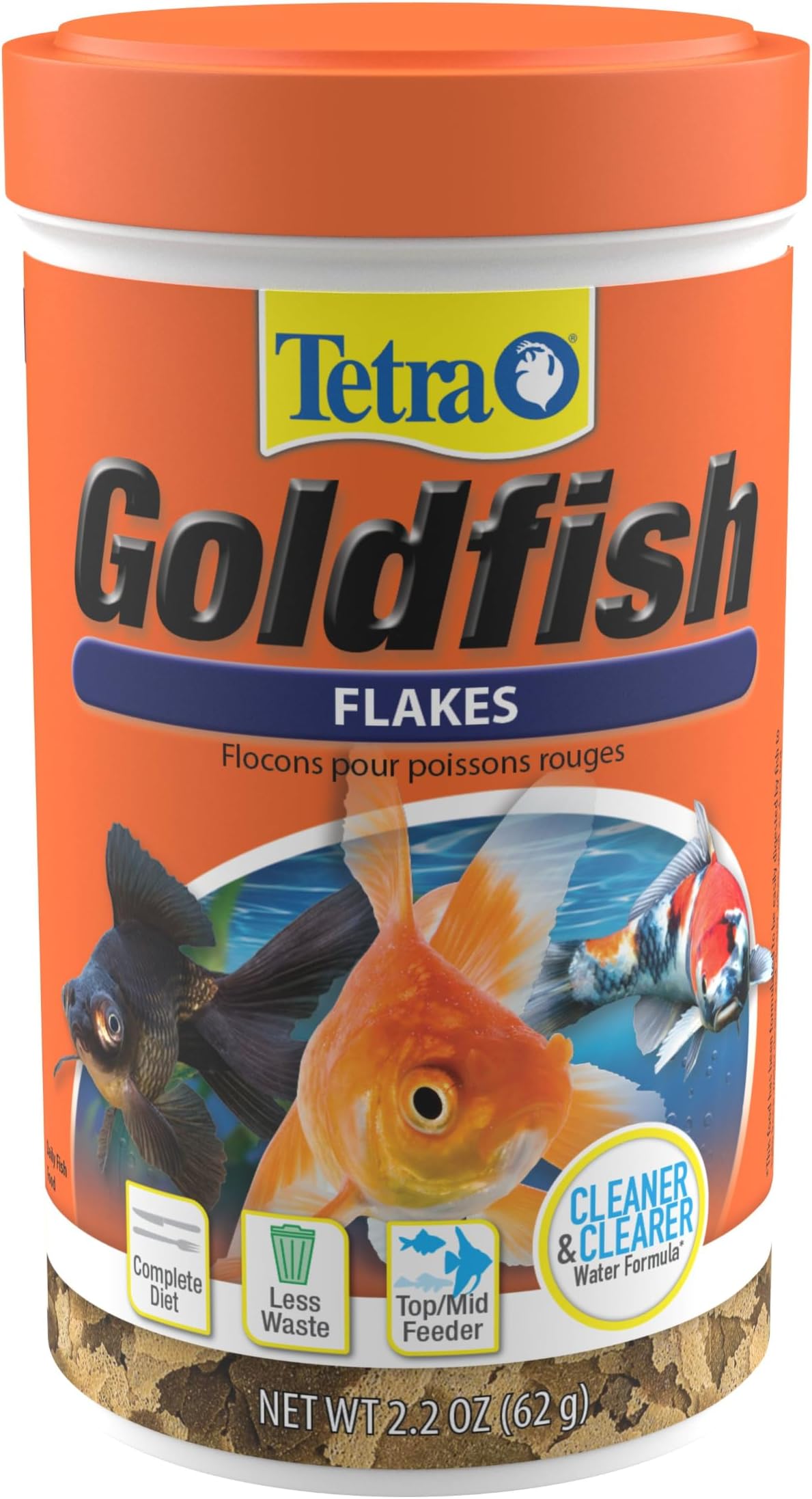 Tetra 77127 TetraFin Goldfish Flakes, 2.20-Ounce, 375 ml