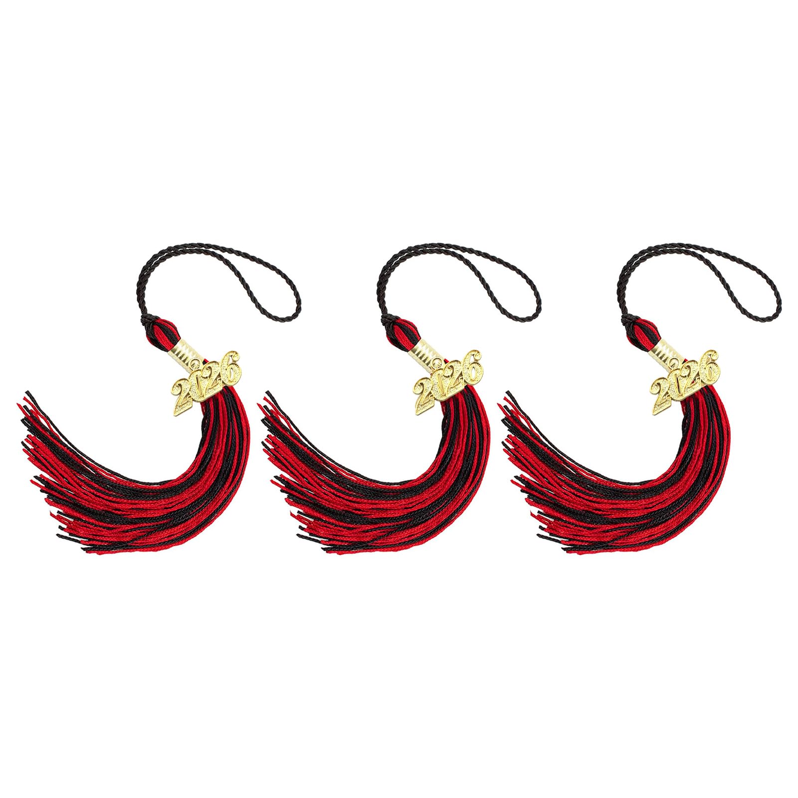 Tsophreniq 2026 Graduation Year Tassels with Rayon Strands for Ceremonies and Designs Tassels for Graduation Cap