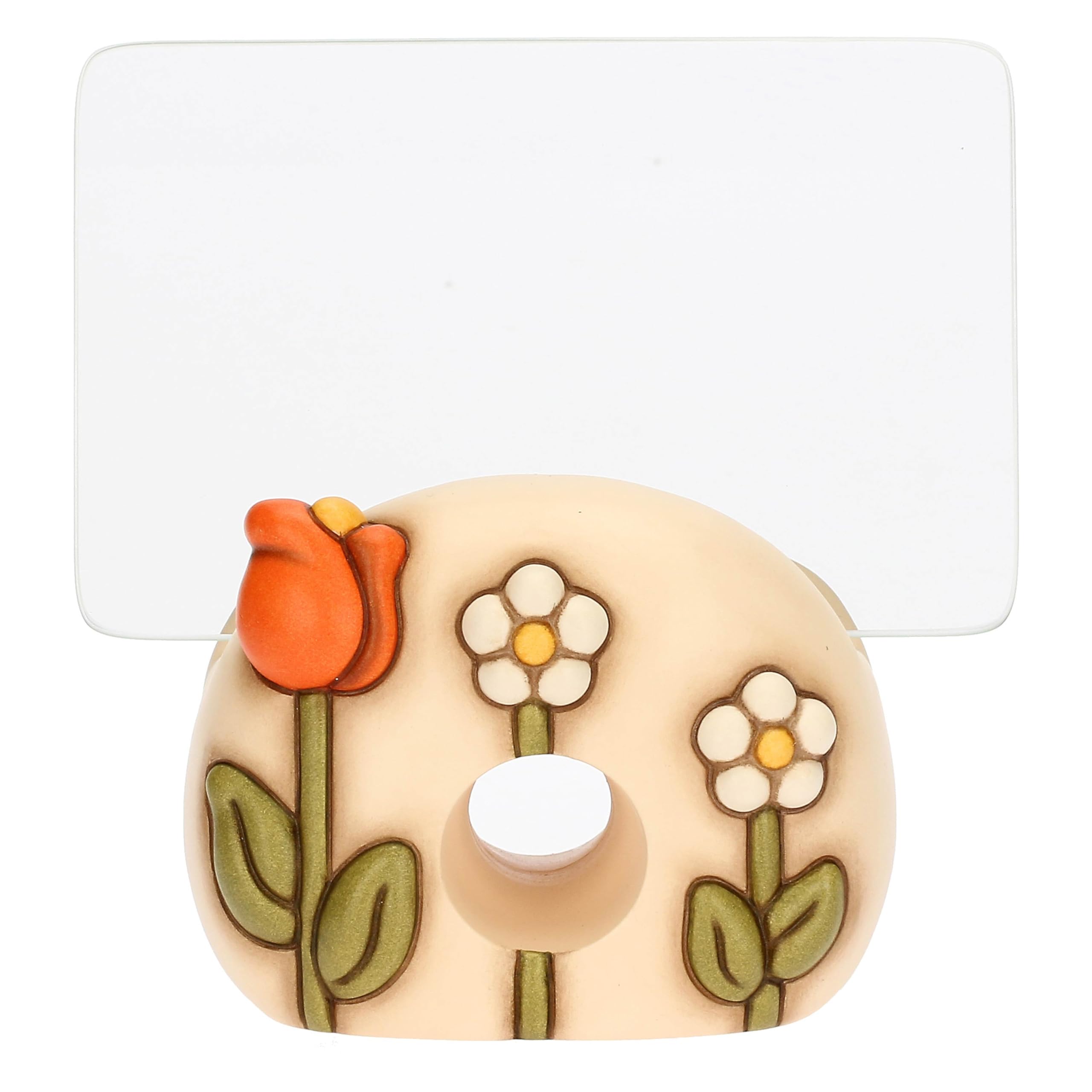 THUN Happy Country Glass & Ceramic Photo Frame with Contoured Base