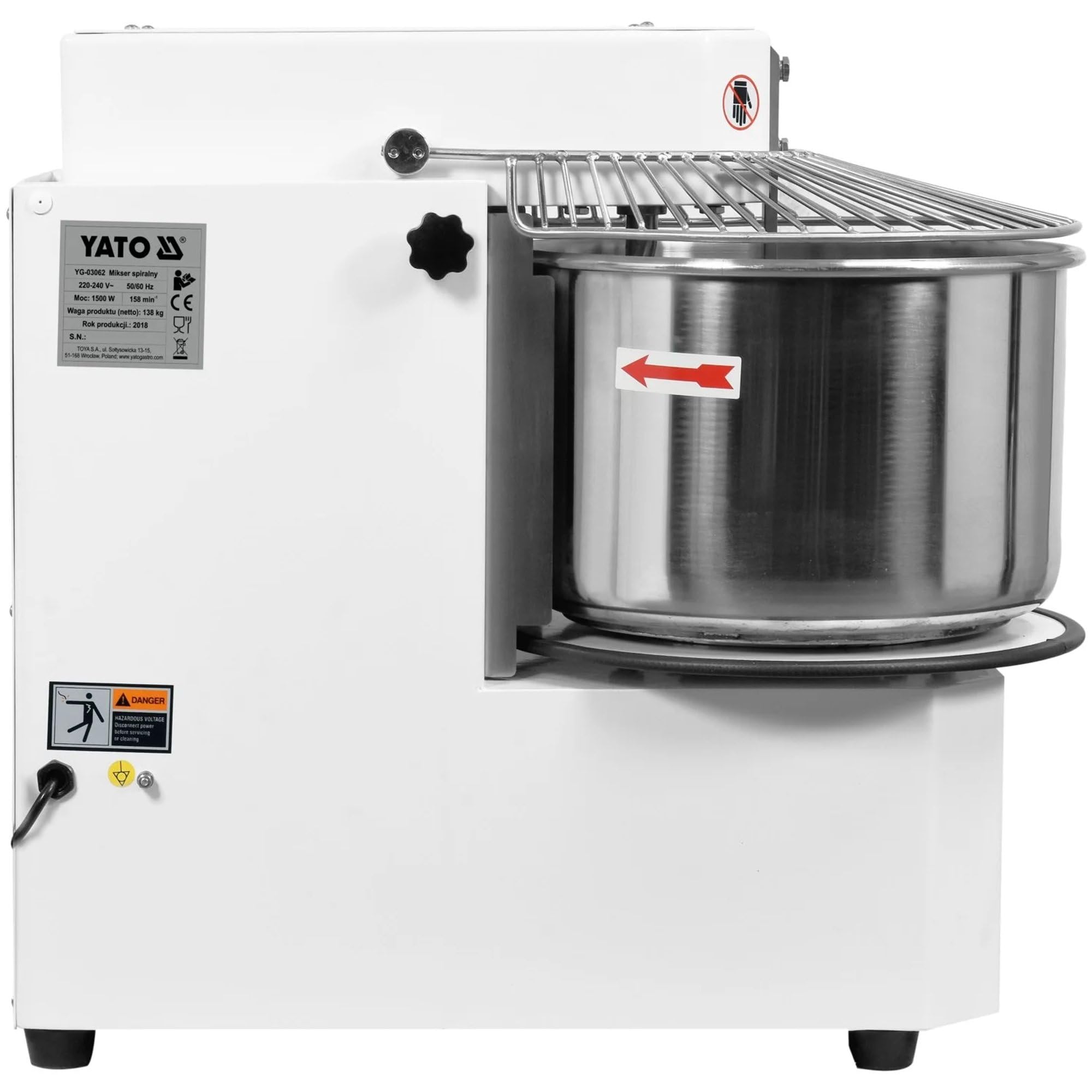 Robot da cucina professionale Yato, 1500 W, grigio