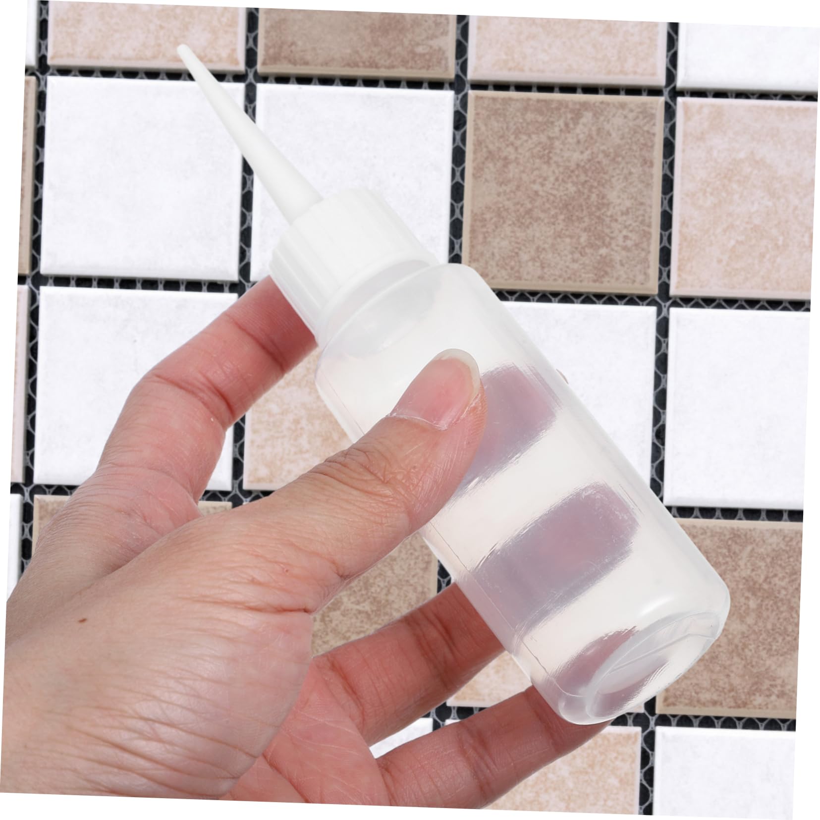 Quetschflaschen 4 Stück 50ml Polyethylen Weiß für Präzise Dosierung