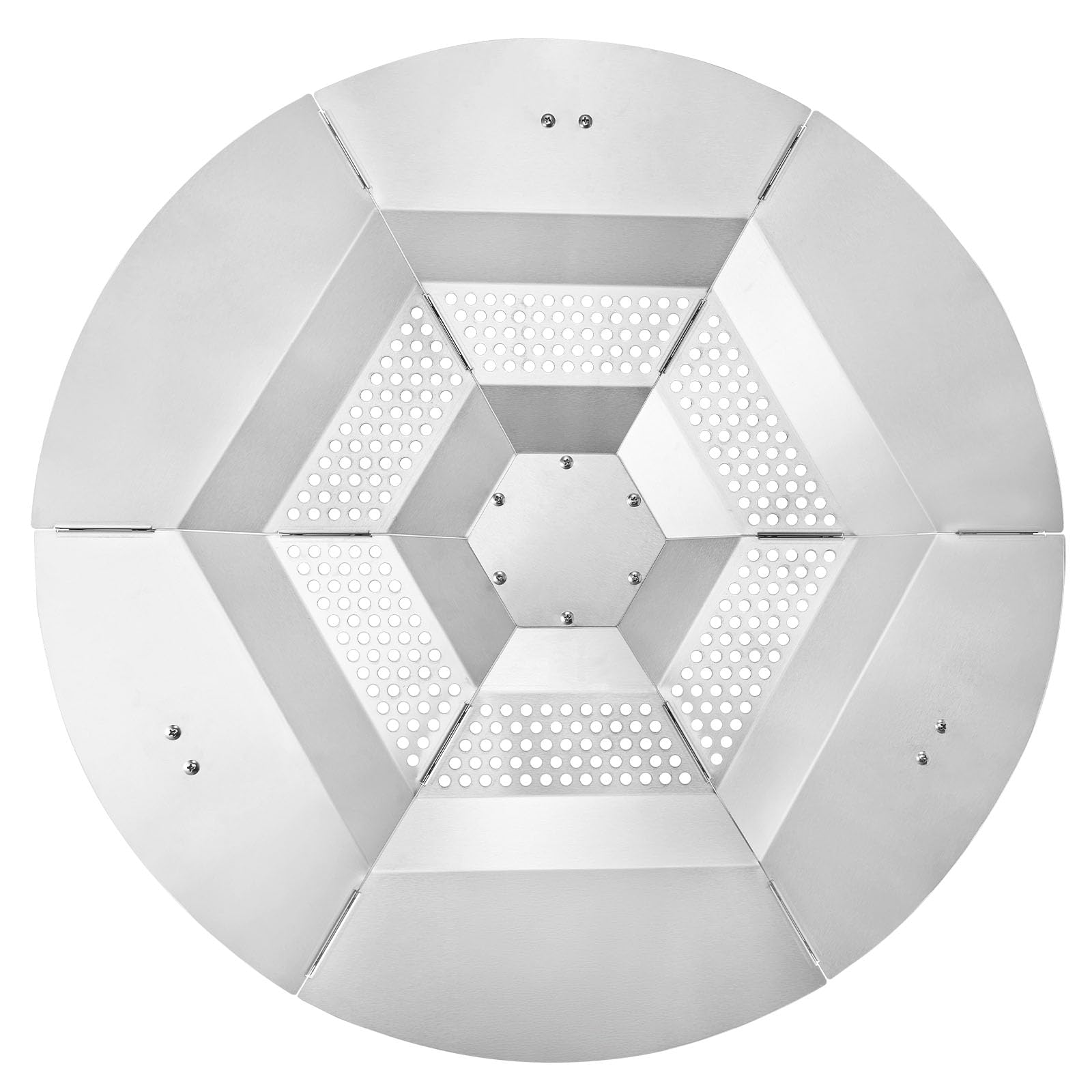 VEVOR Deflettore di Calore per Braciere per Solo Stove Yukon, 685,8 mm, Rotondo, per Braciere a Legna, Diffusore di Calore in Acciaio Inox 304, con 3 Gambe Staccabile, Accessori da Campeggio