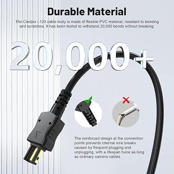 EH-67 USB Cable for Nikon Coolpix L100 L105 L110 L120 L310 L320 L330 L340